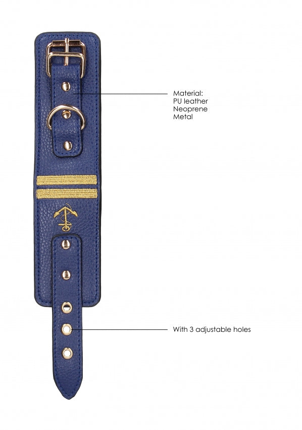 Wrist Cuffs - Sailor Theme - Blue