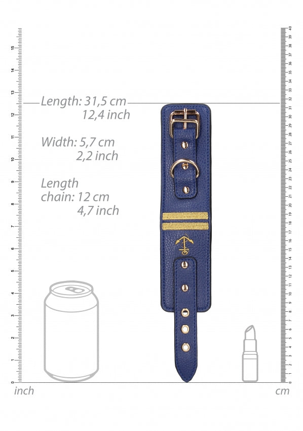 Wrist Cuffs - Sailor Theme - Blue