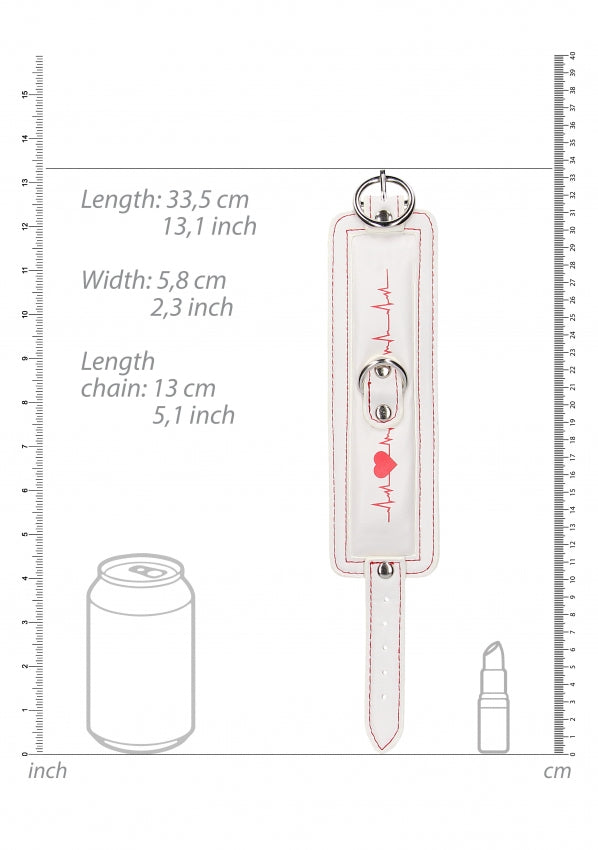 Ankle Cuffs - Nurse Theme - White