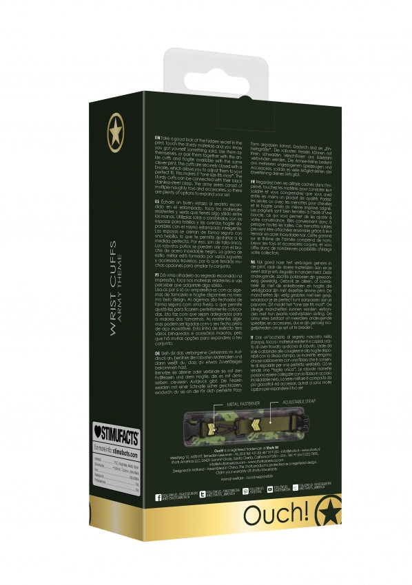 Wrist Cuffs - Army Theme - Green