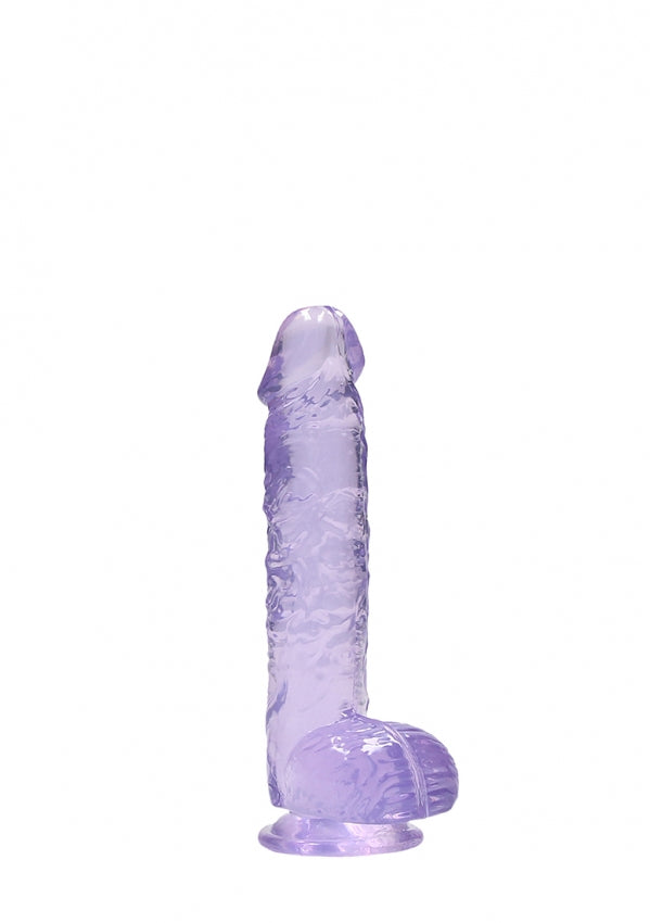 6 Inch / 15 cm Realistic Dildo With Balls - Purple