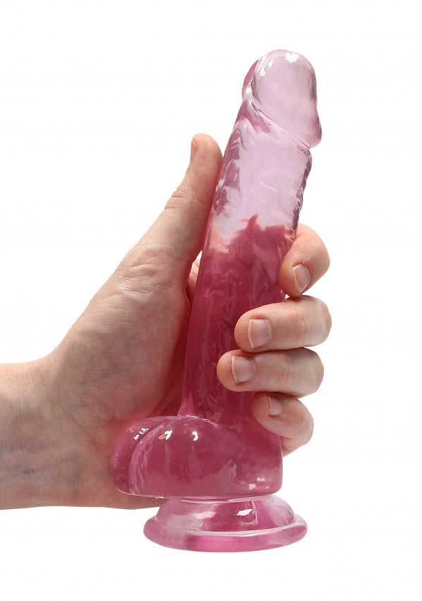 7 Inch / 17 cm Realistic Dildo With Balls - Pink