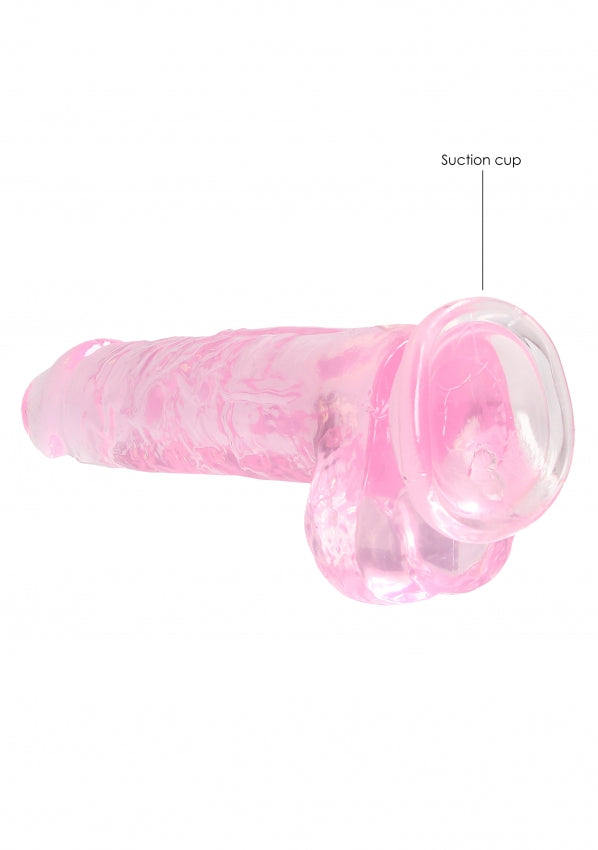 8 Inch / 20 cm Realistic Dildo With Balls - Pink