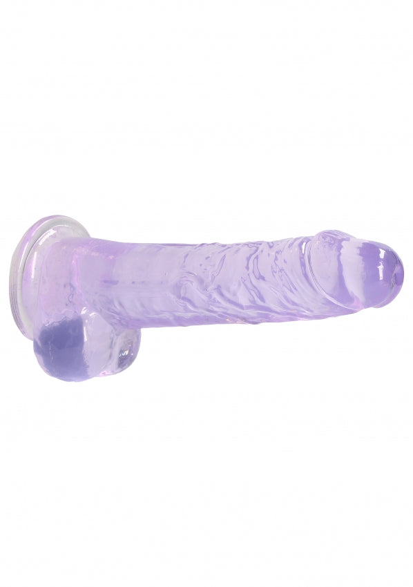 8 Inch / 20 cm Realistic Dildo With Balls - Purple