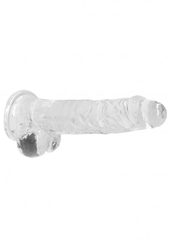 8 Inch / 20 cm Realistic Dildo With Balls - Transparent