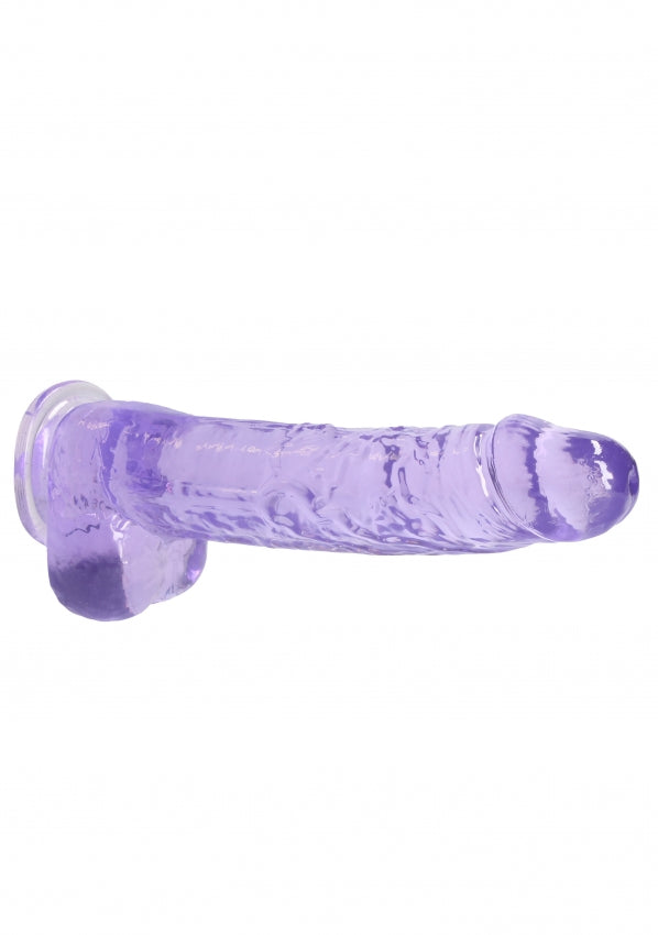 9 Inch / 23 cm Realistic Dildo With Balls - Purple