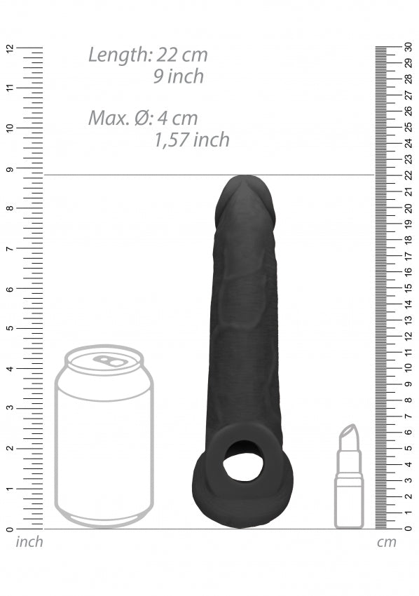 Penis Sleeve 9" - Black