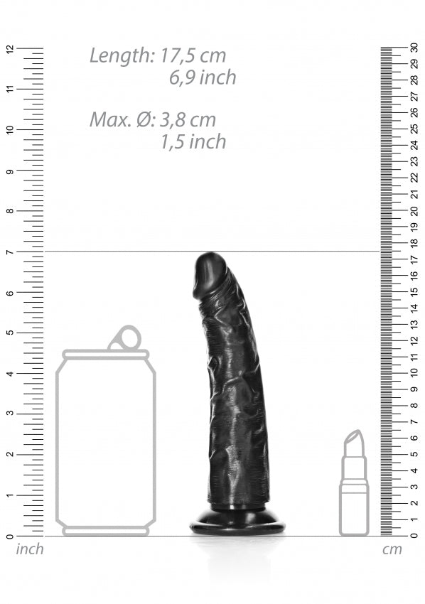 Slim Realistic Dildo with Suction Cup - 6''/ 15.5 cm