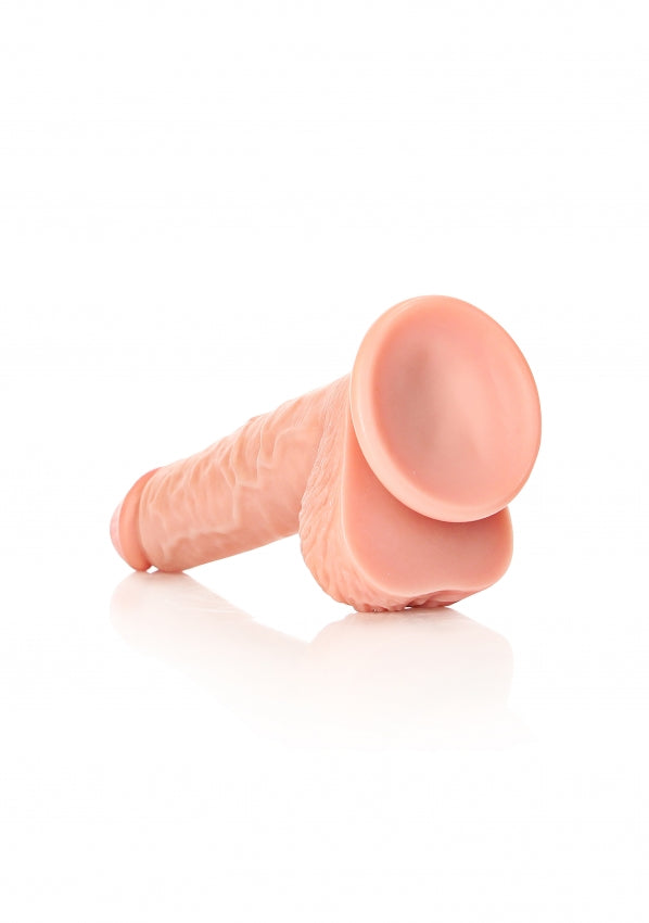 Straight Realistic Dildo with Balls and Suction Cup - 8''/ 20.5 cm