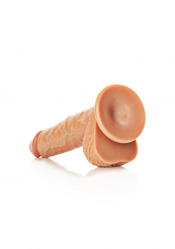 Straight Realistic Dildo with Balls and Suction Cup - 8''/ 20.5 cm