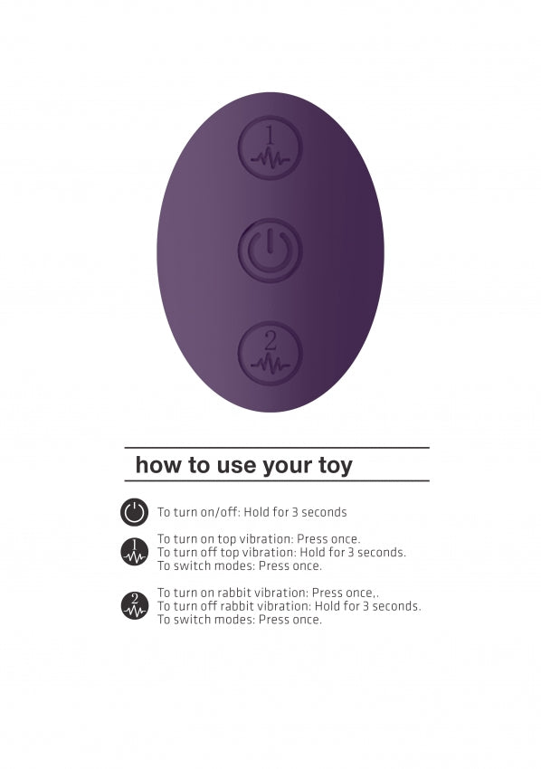 Enora Wand & Vibrator Purple