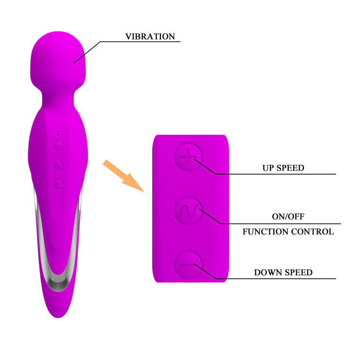 Body Wand Massager "Mortimer" Purple