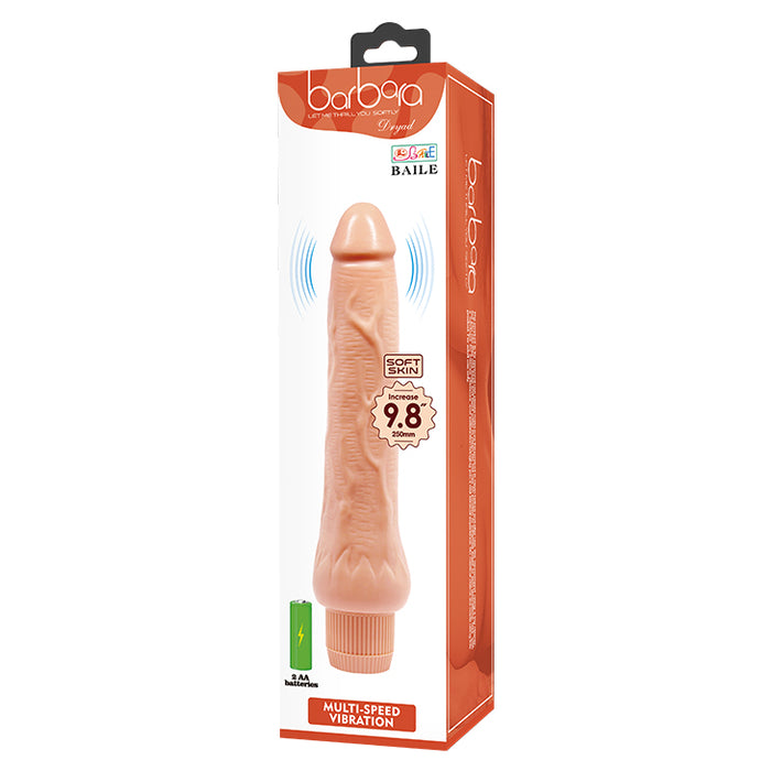 9.8" Realistic Dildo Vibrator Flesh