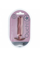 Ouch! - Oblong Anal Plug - Silicone - Rose Gold