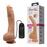 Vibrating Curved Dildo w/Suction Base Flesh