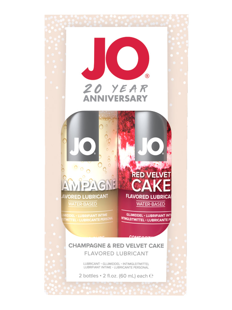 JO 20TH ANNIVERSARY GIFT SET - CHAMPAGNE 2 OZ/60 ML & RED VELVET CAKE 2 OZ/60 ML