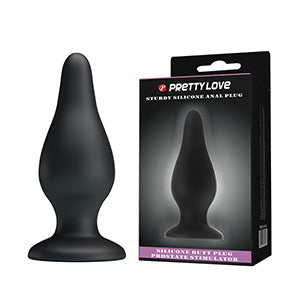 Sturdy Silicone Anal Plug Black