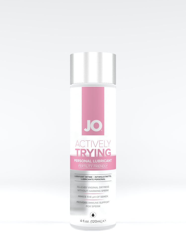 JO Actively Trying Lubricant 4 Oz / 120 ml (T