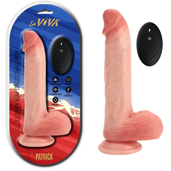 LaViva - Remote Rechargeable Patrick (Flesh) Insert length:165mm             Width 40mm
