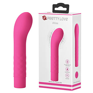 Waterproof Vibrator "Atlas" Pink (140mmx30mm)