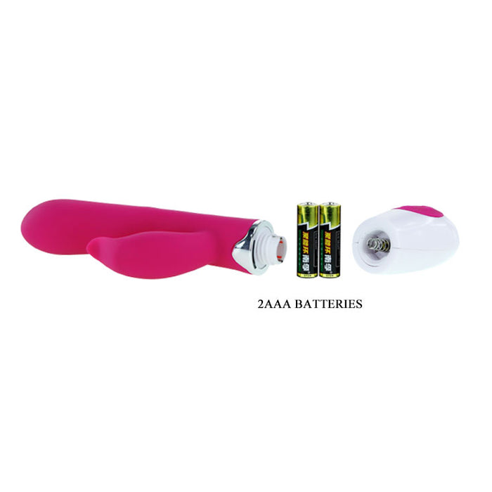 Silicone Rabbit Vibrator Dark Pink 205mm "Felix"