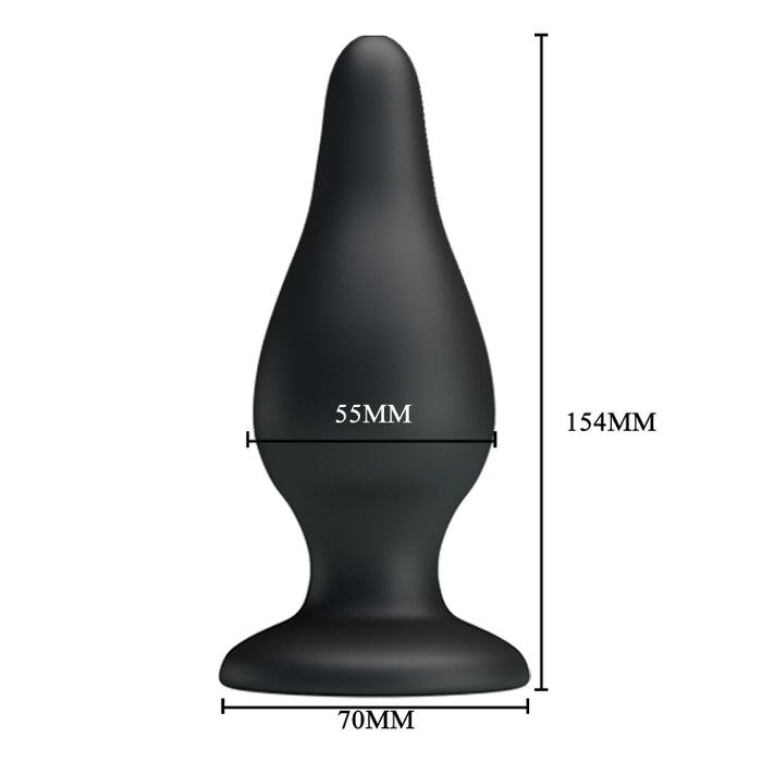 Sturdy Silicone Anal Plug Black