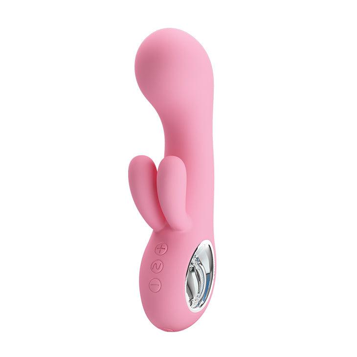 Rabbit Vibrator Soft Pink "Chris" 154mm