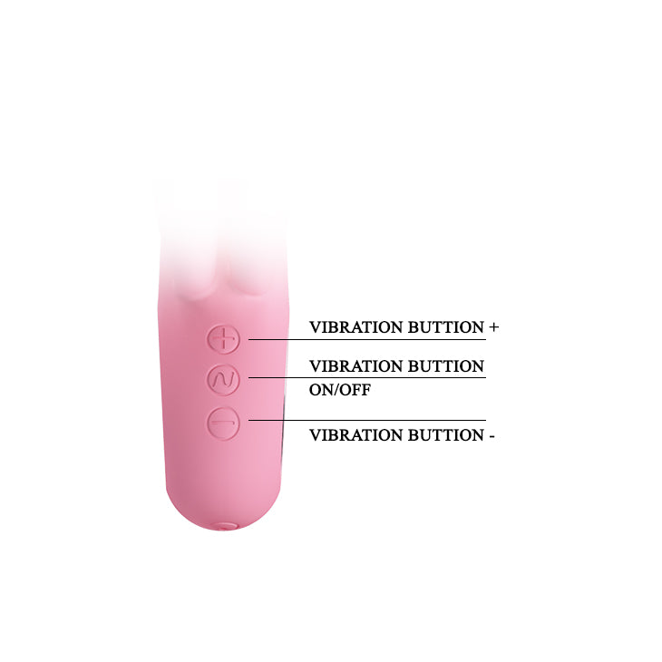 Rabbit Vibrator Soft Pink "Chris" 154mm