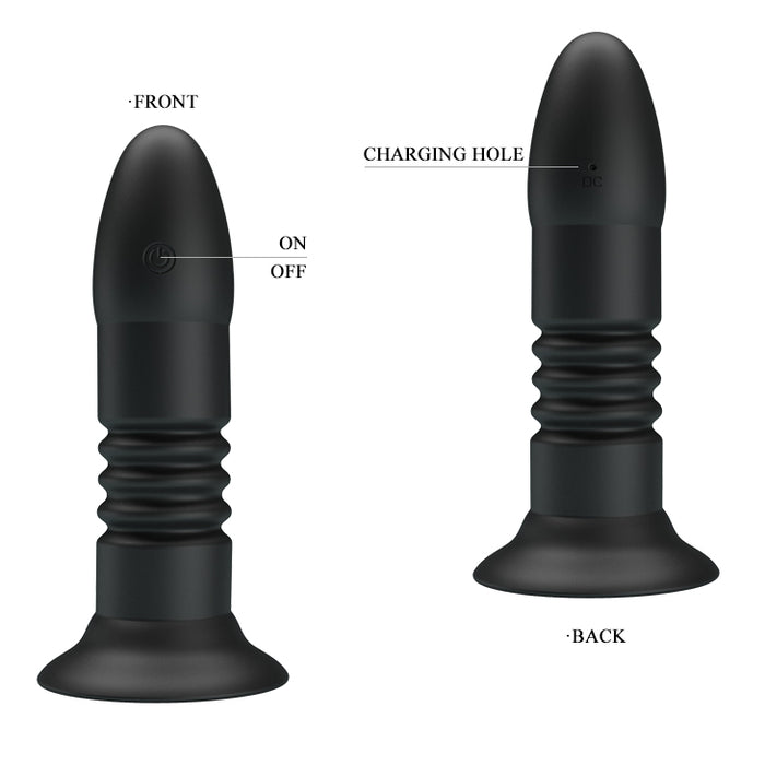 Remote Magic Jingers Butt Plug Black (138mm)