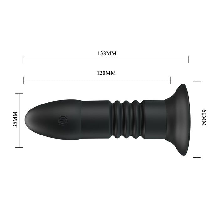 Remote Magic Jingers Butt Plug Black (138mm)