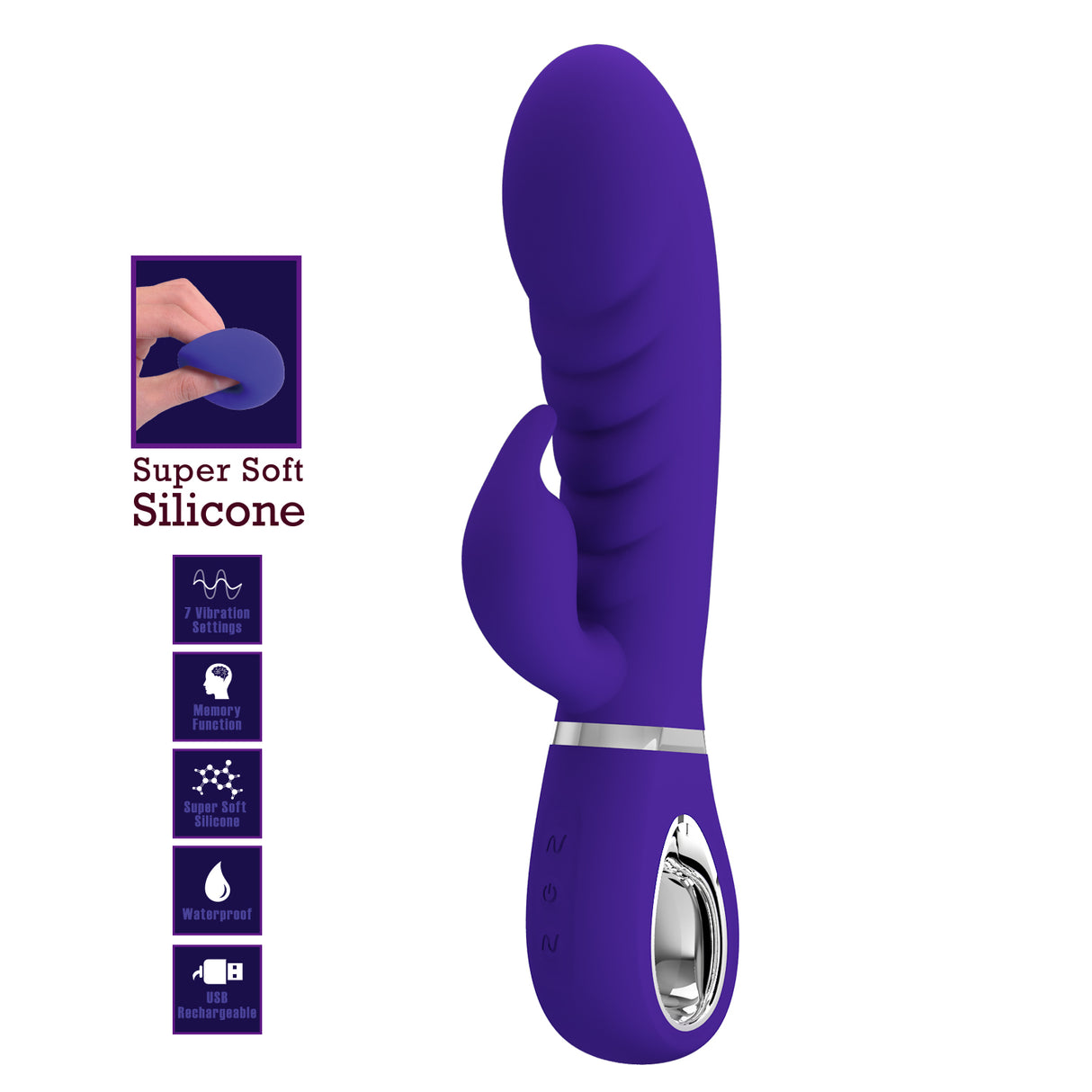 PRESCOTT -Super Soft Silcone Flexible Massager Vibrator