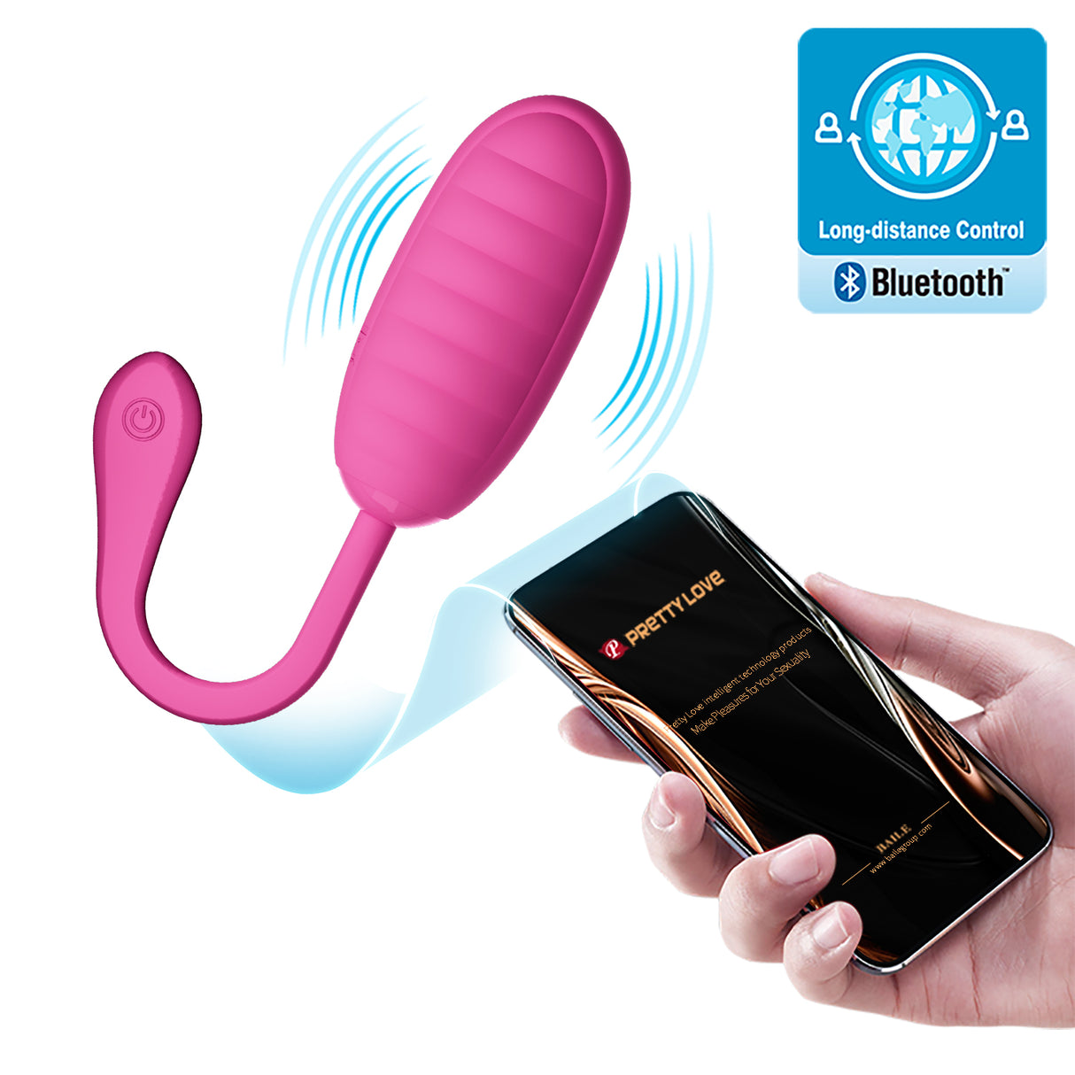 KIRK -Super Soft Silcone Vibrator  App Controled