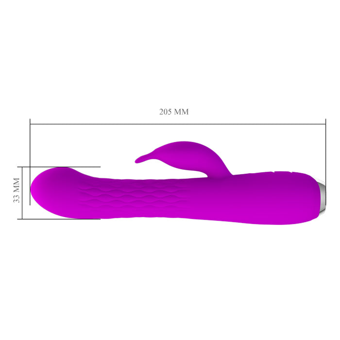 Rechargeable Rabbit Vibe "Molly" Purple (205mmx33mm)