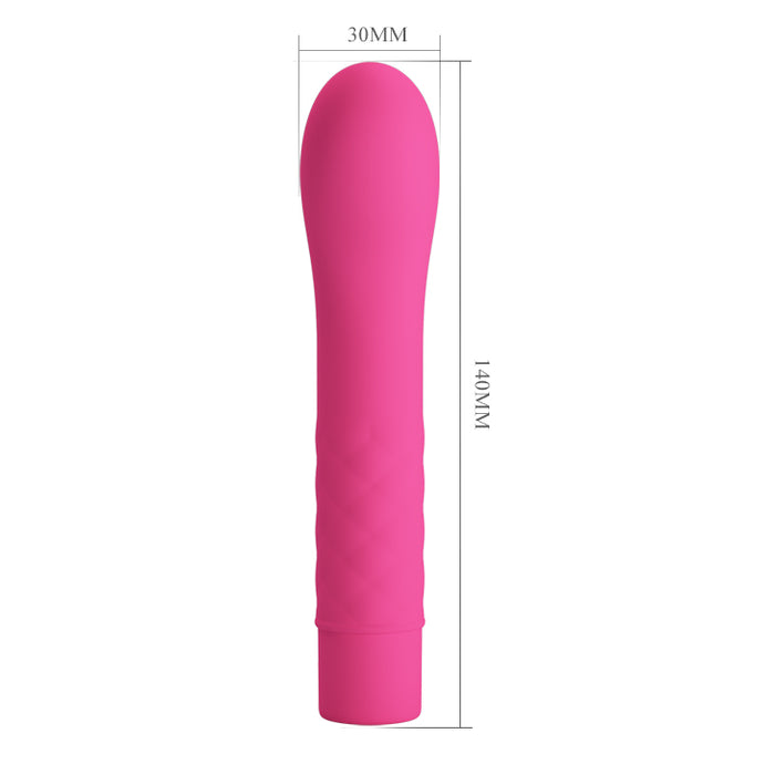 Waterproof Vibrator "Atlas" Pink (140mmx30mm)