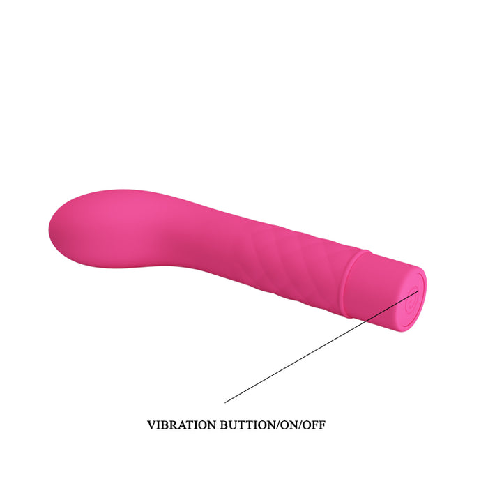 Waterproof Vibrator "Atlas" Pink (140mmx30mm)