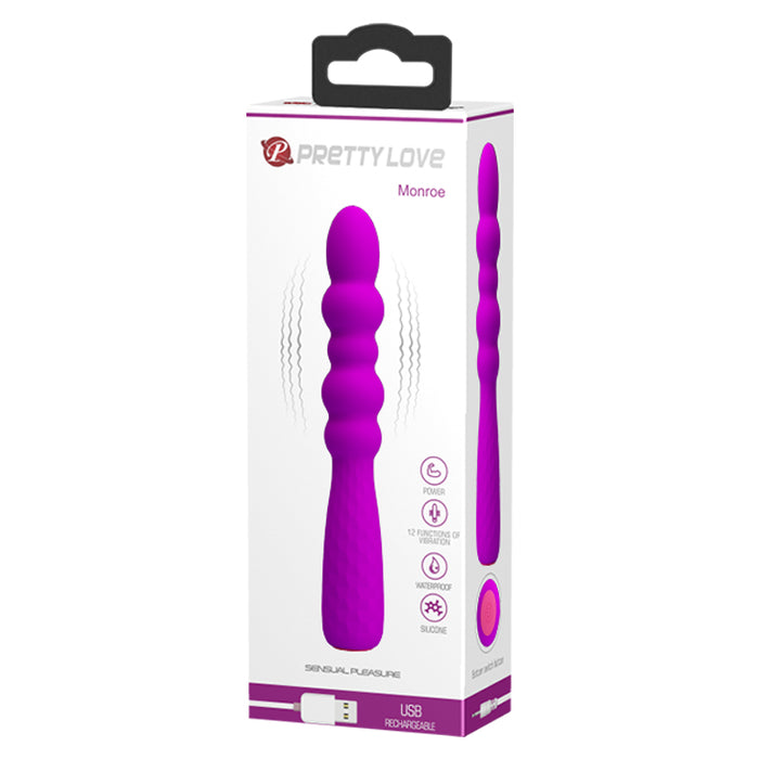 Rechargeable Flexible Vibrator "Monroe" Purple