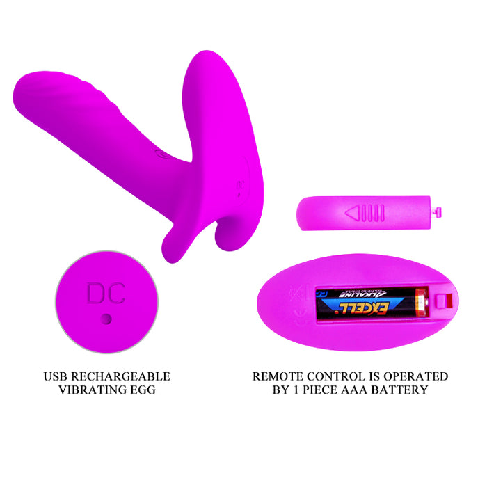 Wireless Control Vibrator "Luciana" Purple