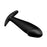 Vibrating Curved Anal Butt 4" x 1.2" Black