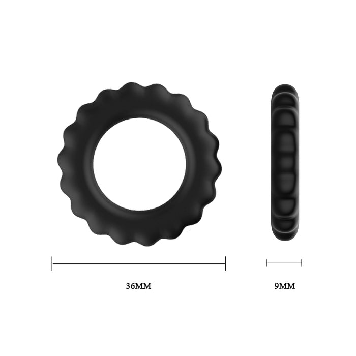 Titan 3pk Cock Rings Black