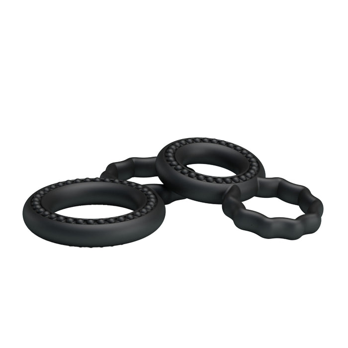 Cock Ring Dual Pack Black