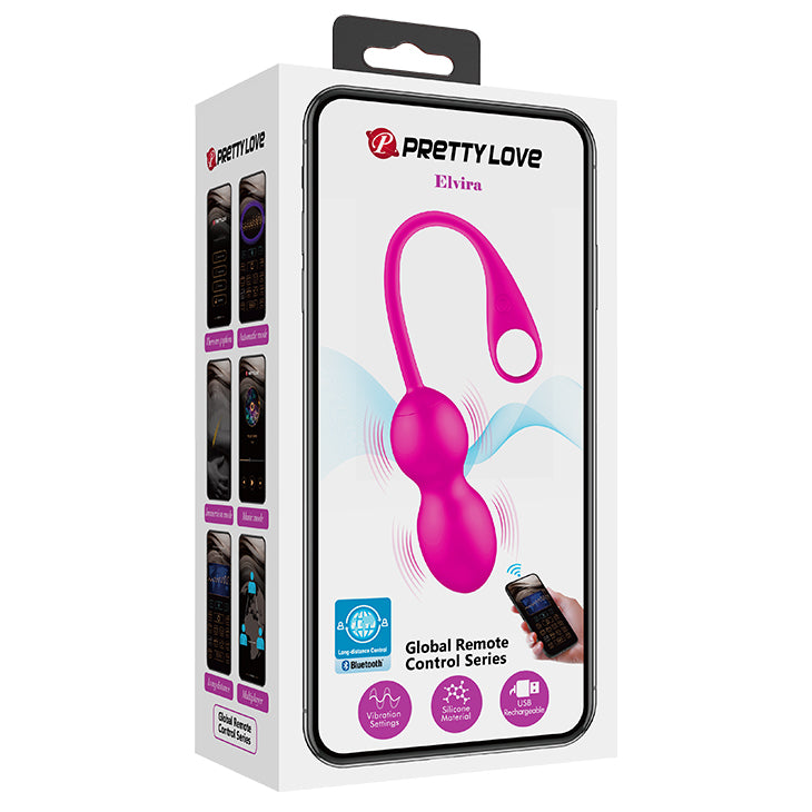 Vibrating Kegel Balls "Elvira" Magenta