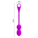 Rechargeable Kegel Ball "Elvira" Purple (80mmx32mm)