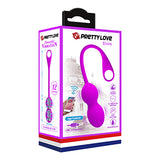 Rechargeable Kegel Ball "Elvira" Purple (80mmx32mm)