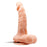 6" Flesh Vibrating Dildo w/Suction Base