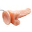 6" Flesh Vibrating Dildo w/Suction Base