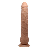Dick 11" Straight Dildo w/Suction Base Flesh