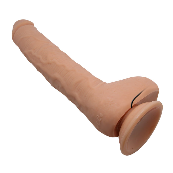 Vibrating Dildo w/Suction Base Flesh