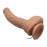 Vibrating Curved Dildo w/Suction Base Flesh