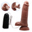 Vibrating Dildo w/Suction Base Flesh - Maddox