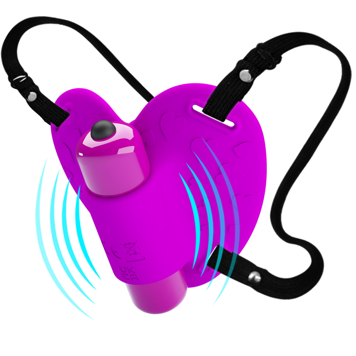 Strap On Clitoral Massager Purple